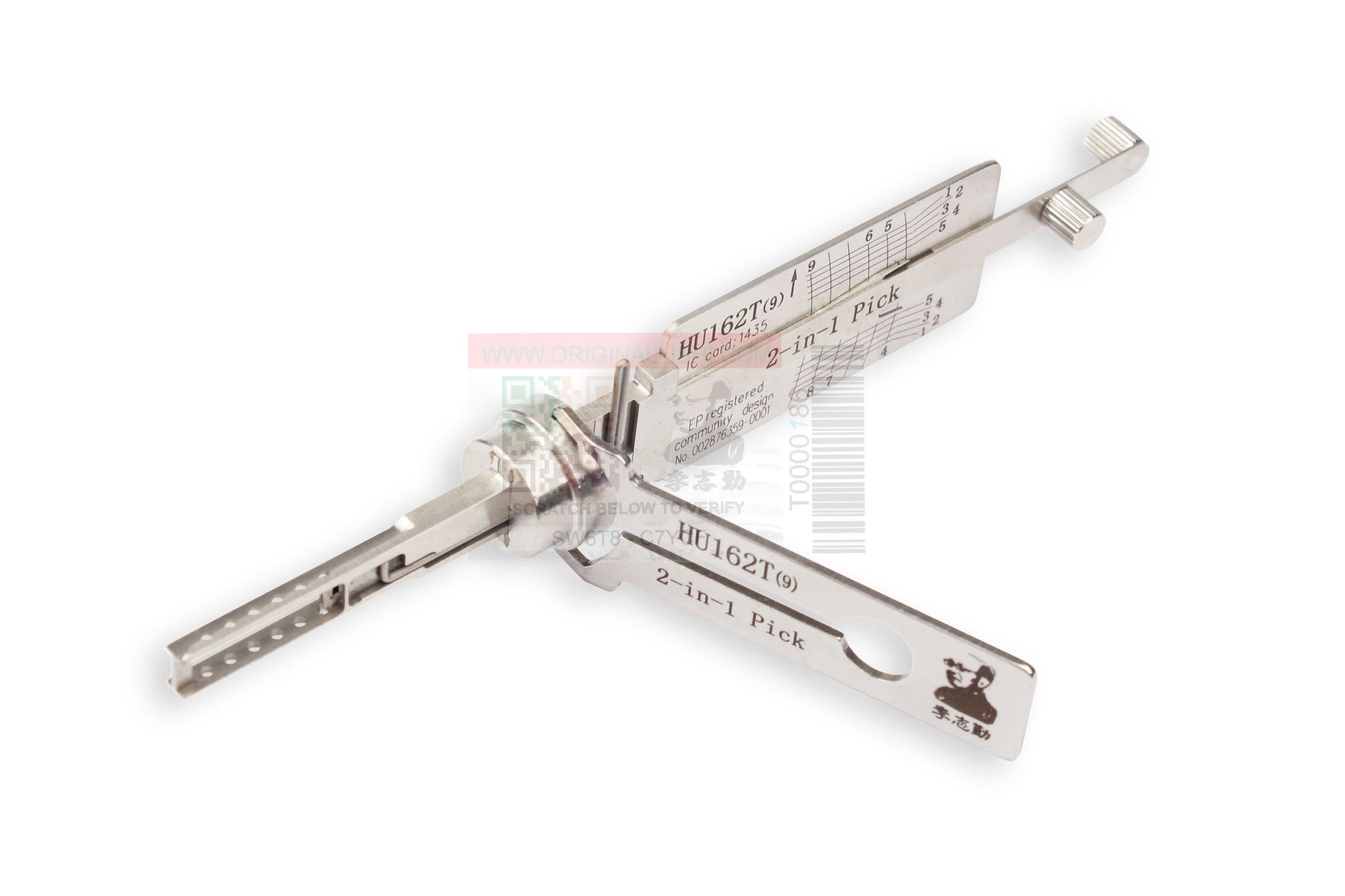 ORIGINAL LISHI - HU162T - 2015-2021 Audi / VW - 9 Cut - 2-in-1 Pick & Decoder - Ignition - AG