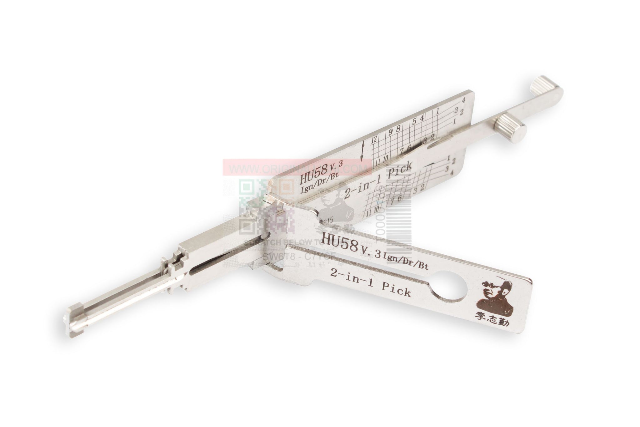 ORIGINAL LISHI - HU58 BMW / 2-in-1 Pick & Decoder / Twin Lifter