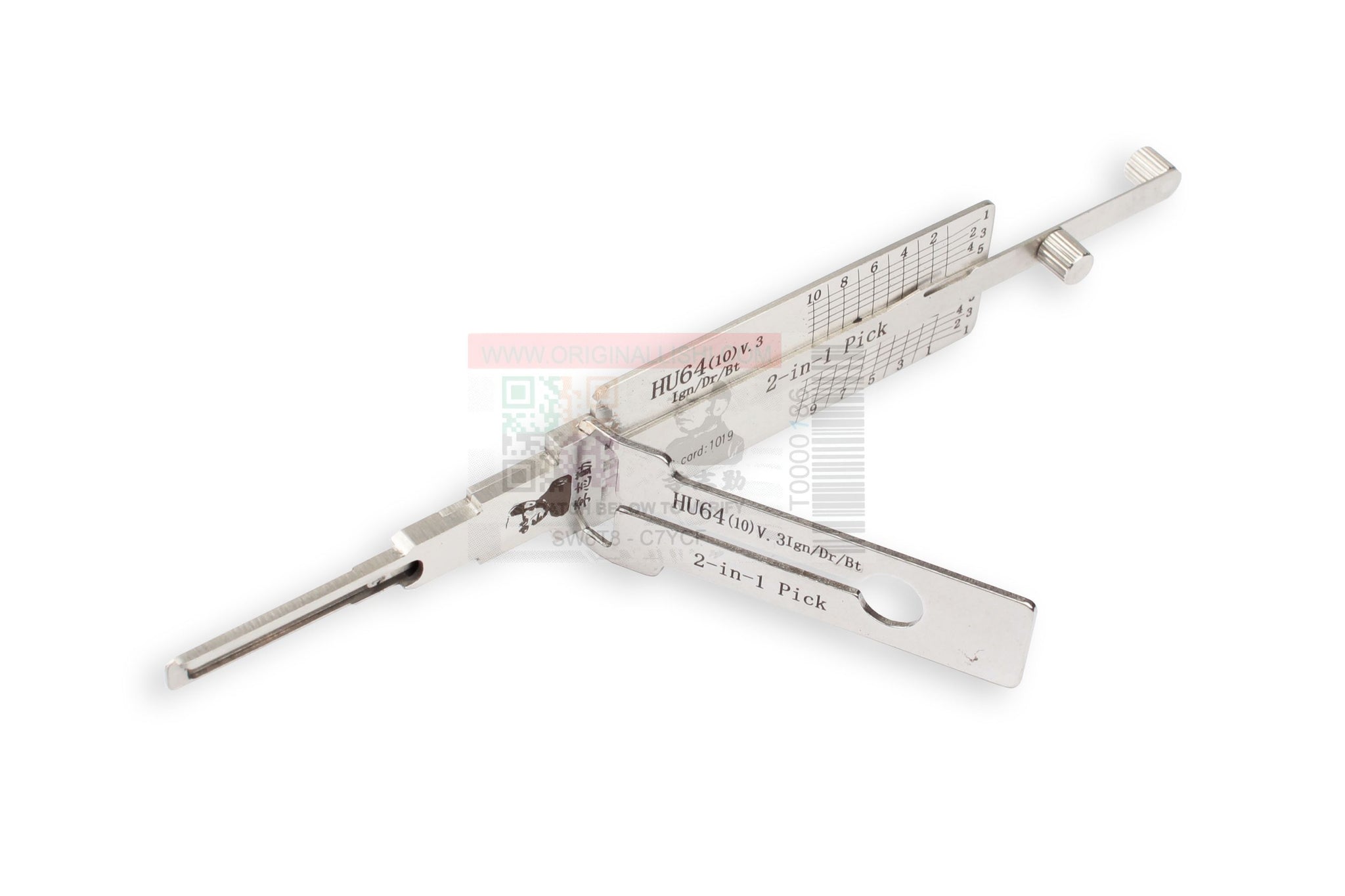 ORIGINAL LISHI - HU64 V.3 Mercedes / 2-in-1 / Pick & Decoder / Ignition / Door / Trunk / Twin Lifter