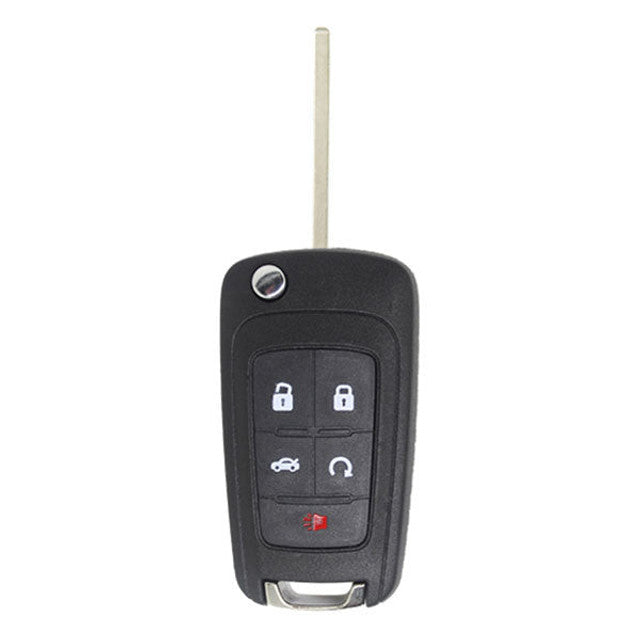 2010-2019 GM / 5-Button Flip Key / PN: 13504199 / OHT01060512 / HU100 / (AFTERMARKET)