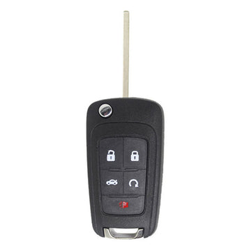2010-2019 GM / 5-Button Flip Key / PN: 13504199 / OHT01060512 / HU100 / (AFTERMARKET)