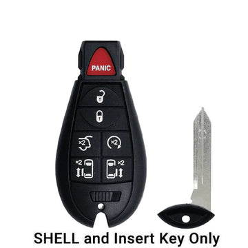 2008-2019 Chrysler Dodge Jeep VW 7-Button Fobik Key SHELL for IYZ-C01C (ORS-FBK-10)