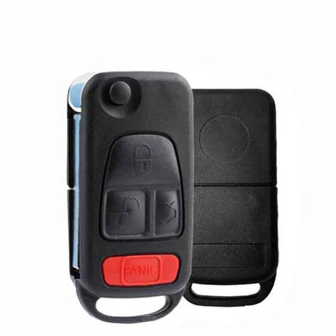 1997â€“2005 Mercedes ML W163 M-Class / 4-Button Flip Key / HU64 / PCF7935 44 Chip for KR55 Key Maker (AFTERMARKET)