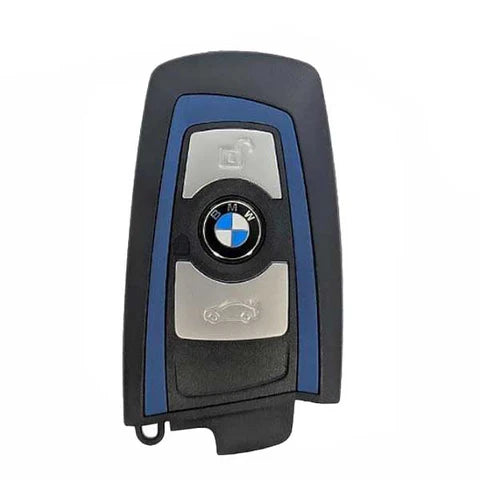 2013-2018 BMW 7 / 5 / 3 Series / 3-Button Smart Key / YGOHUF5767 / FEM / 433 Mhz - Blue Trim (OEM)