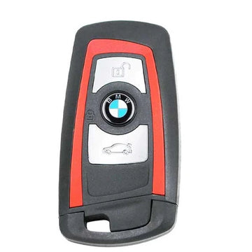 2009-2014 BMW F Series / 3-Button Smart Key / YGOHUF5767 / CAS4 / 433.2 / 434.64 MHz (Red Trim) (OEM)