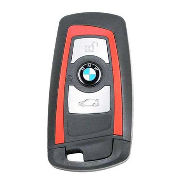 2009-2014 BMW F Series / 3-Button Smart Key / YGOHUF5767 / 434.64 MHz - Red Trim (OEM Refurb)