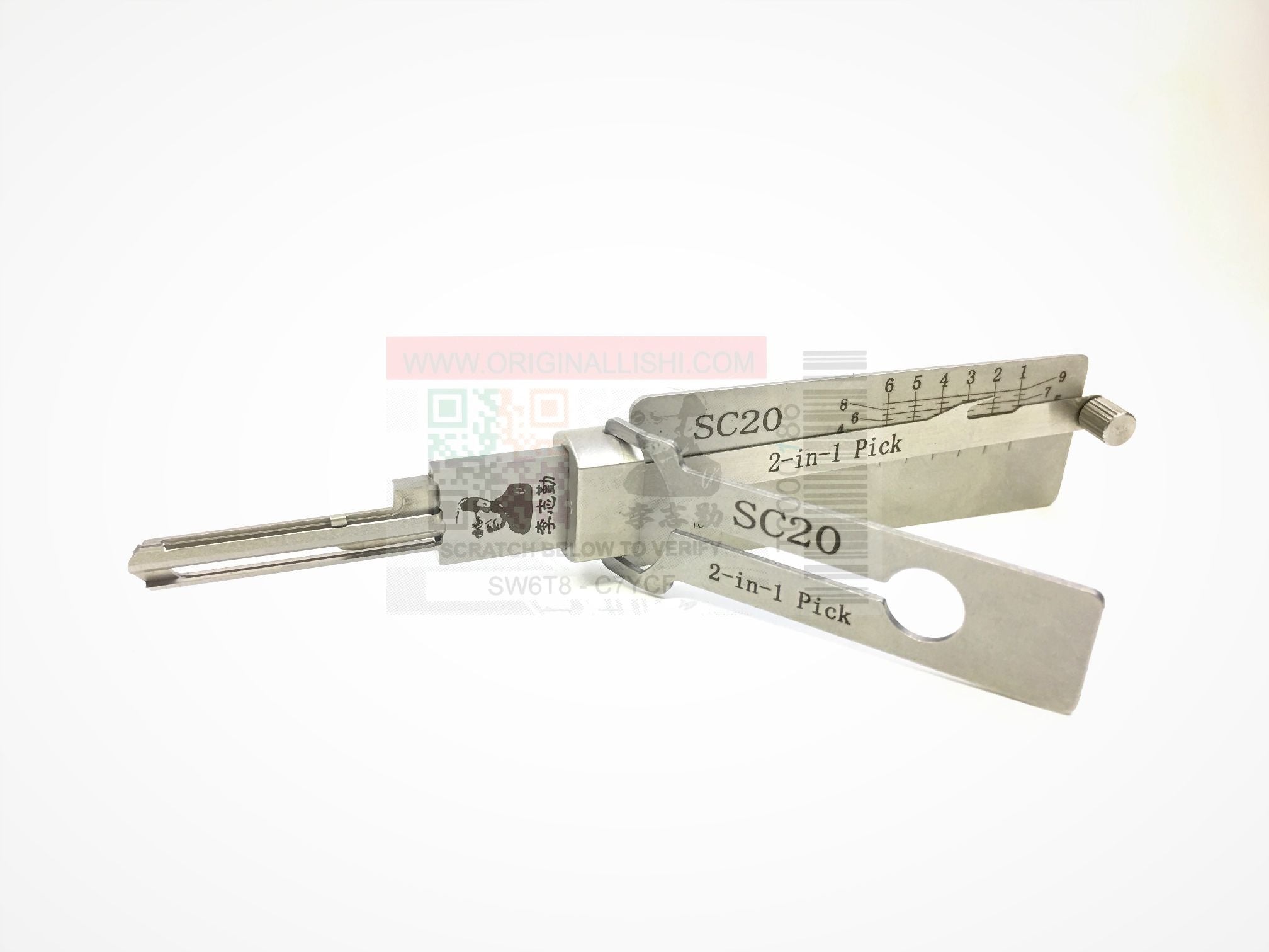 Original Lishi - SC20 /  A1145L /  Schlage L Keyway / Residential Commercial  2-in-1 Pick