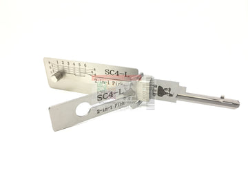 ORIGINAL LISHI - SC4-L / 6-Pin / Schlage Left-Handed/Reverse Keyway / 2-in-1 Pick & Decoder / AG