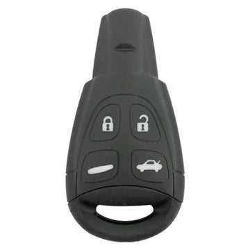 2003-2011 Saab 9-3 / 4-Button Smart Key / PN: 12783781 / LTQSAAM433TX (OEM Refurbished) NO LOGO