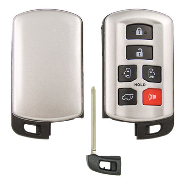 2011-2020 Toyota Sienna 6-Button Power Sliding Van Door Smart Key | FCC ID: HYQ14ADR| 89904-08010 | New Aftermarket | No Logo