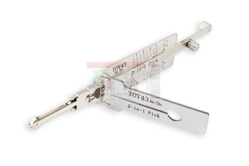 ORIGINAL LISHI - TOY43 Toyota / 8-Cut / 2-in-1 Pick & Decoder / DR & BT / AG