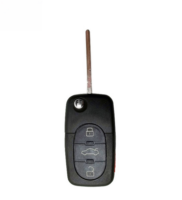 Volkswagen/Audi/Porsche/Bentley 4 Button Remote Head Key 1J0-959-753-F - Refurbished, Grade A