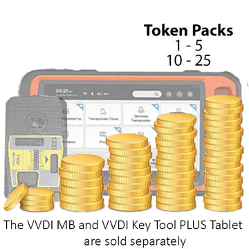 Xhorse - VVDI Token Packs for the VVDI MB & Key Tool PLUS Tablet (1/5/10/25) - ( machine sold separately )