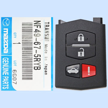 2006-2015 Mazda / 4-Button Flip Key / PN: BBM4-67-5RY / BGBX1T478SKE125-01 NEW(OEM)
