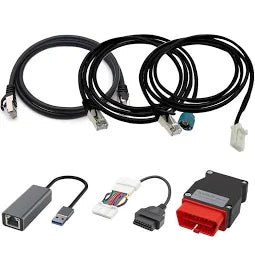 6 Pcs Diagnostic Cables Set for Tesla Model 3, Y, S, X, OBD2 Connector Work Scanner RJ45 USB LAN Diagnostic Tools Adapter for 1137658-00-C,1013230-00-A