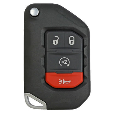 2018-2021 Jeep Wrangler / 4-Button Smart Flip Key / PN: 68416784AA / OHT1130261 / SIP22 (OEM)